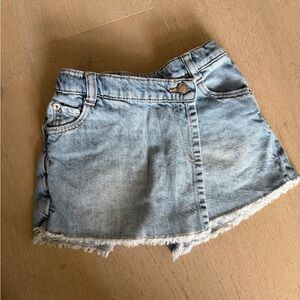 Toddler Girl Zara Denim Skort